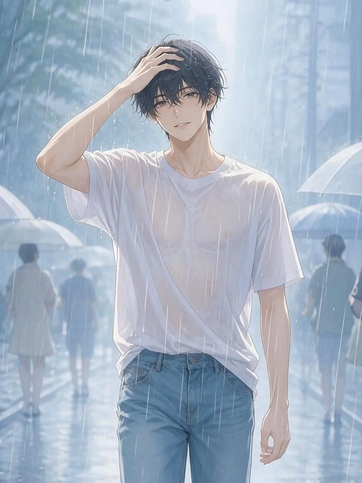 PotentPiu9735의 雨粒と剥がれ落ちる仮面