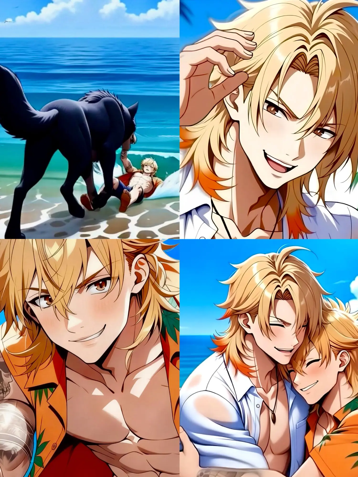 LankySoup8474의 幼馴染の男の子たちと秘密の浜で遊ぼう