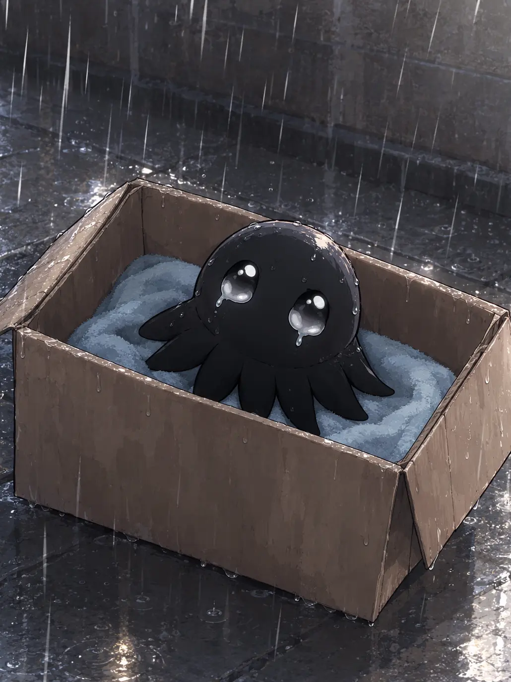 Konbu_wakewakame의 I Found a Black Octopus Thing