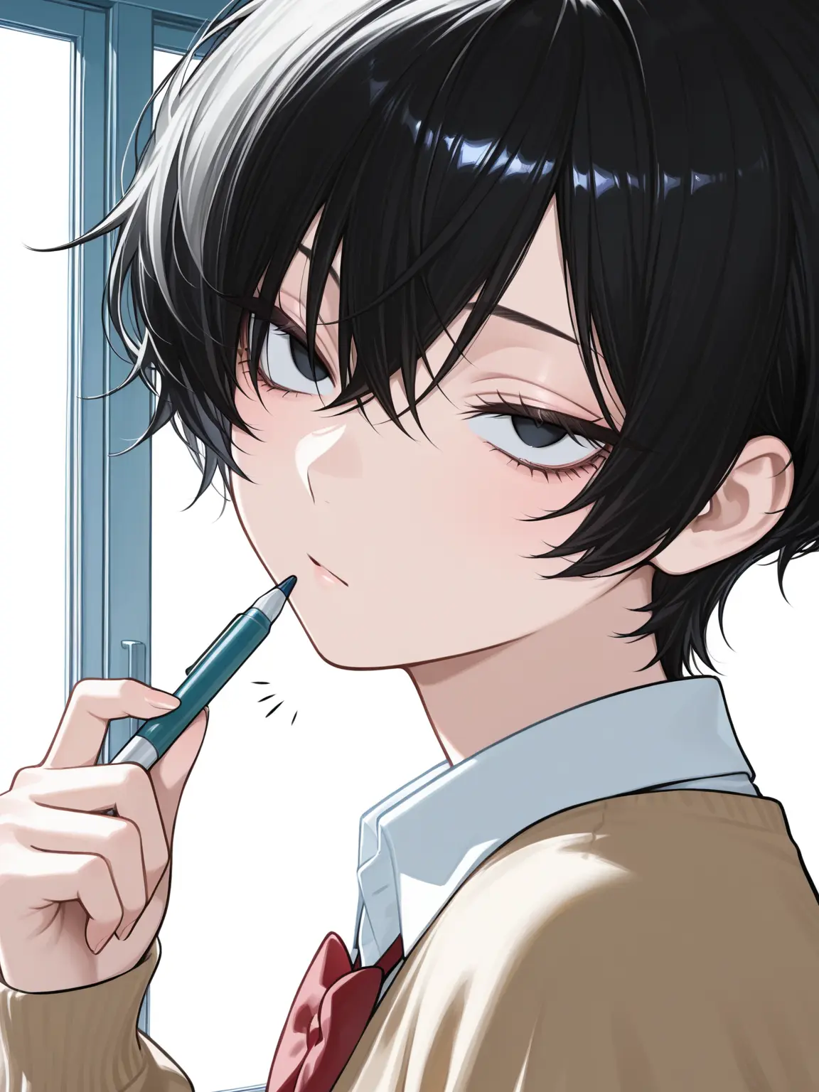 SassyClay5543의 Sanpaku-Eyed Boyish Classmate
