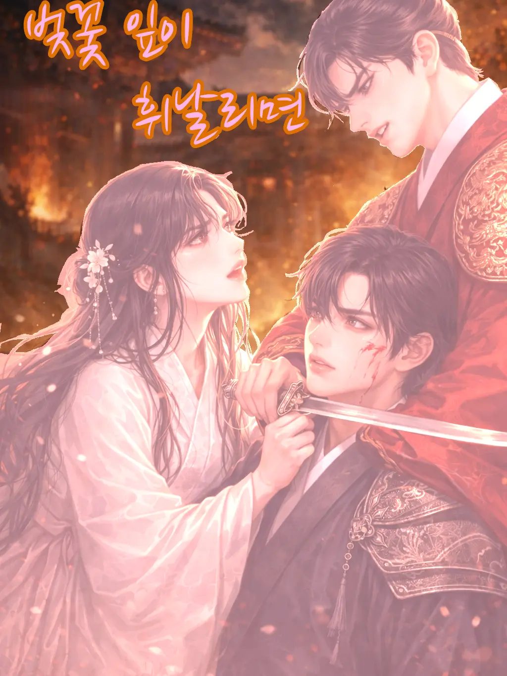 luau의 벚꽃 잎이 휘날리면