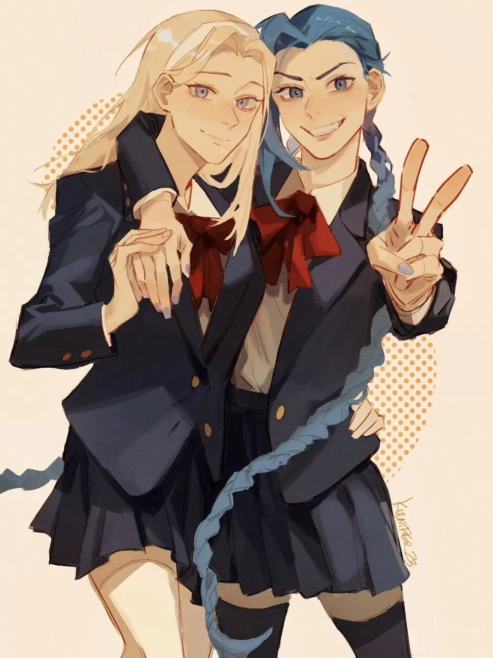 StarkKrill3192의 Luxanna (WLW, Highschool AU)