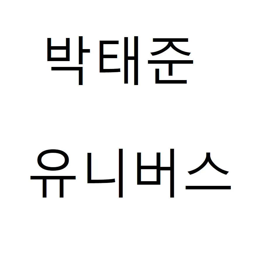 123123a의 박태준 유니버스