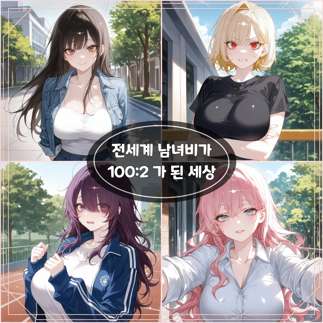 short_arms_cat의 남녀 비율이 100대2가 된 세상