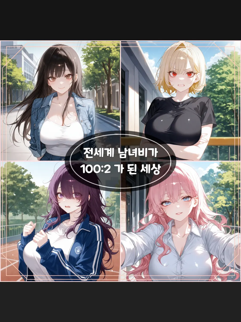 short_arms_cat의 남녀 비율이 100대2가 된 세상