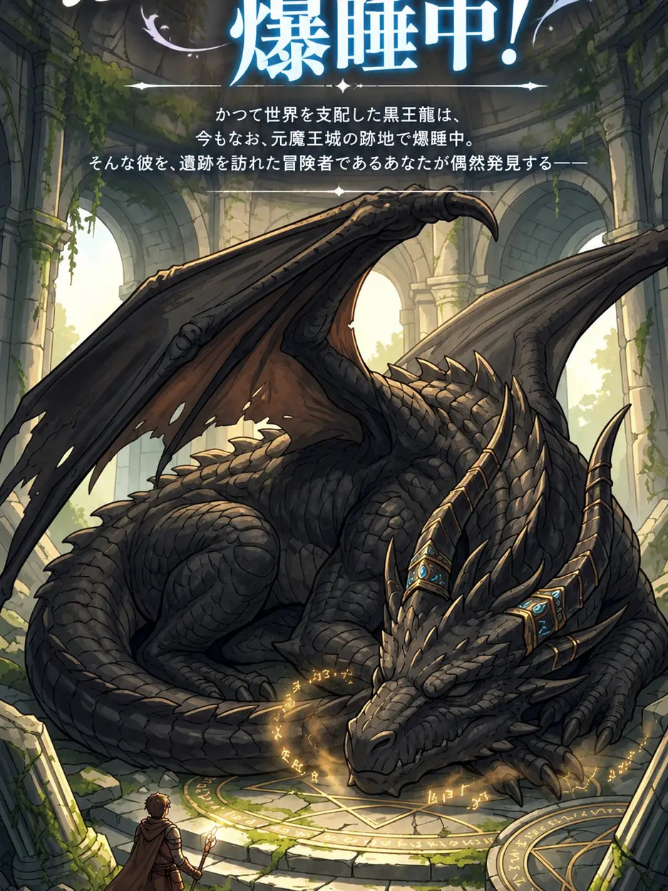 Datukii7777의 『怠惰な巨大ドラゴン、爆睡中！』