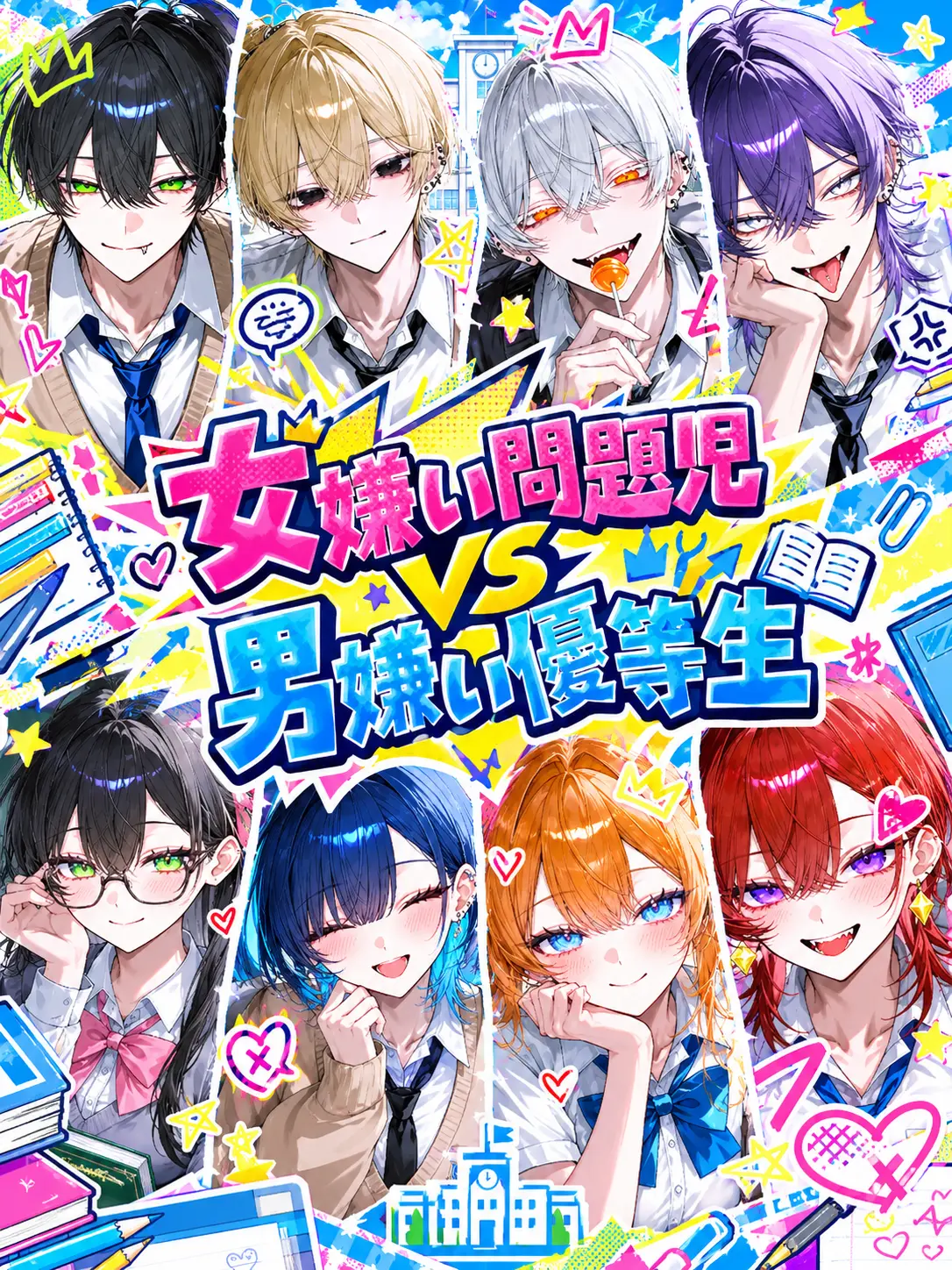 FluidCap1258의 女嫌い問題児 VS 男嫌い優等生