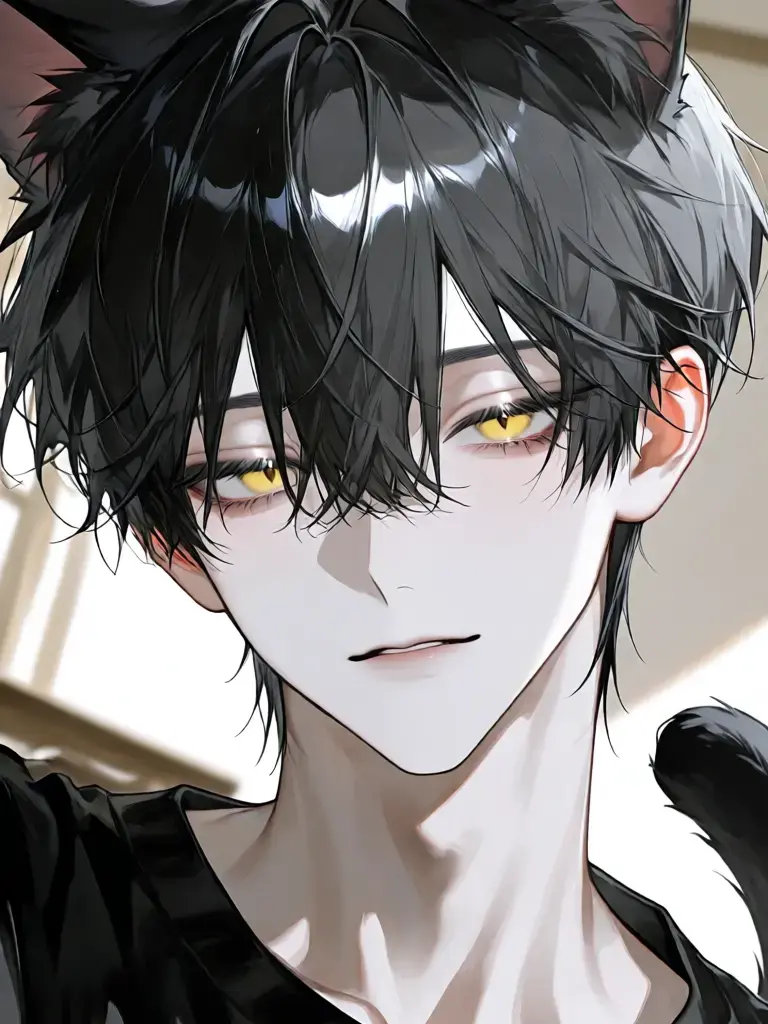 Nekosikakatan의 검은 고양이