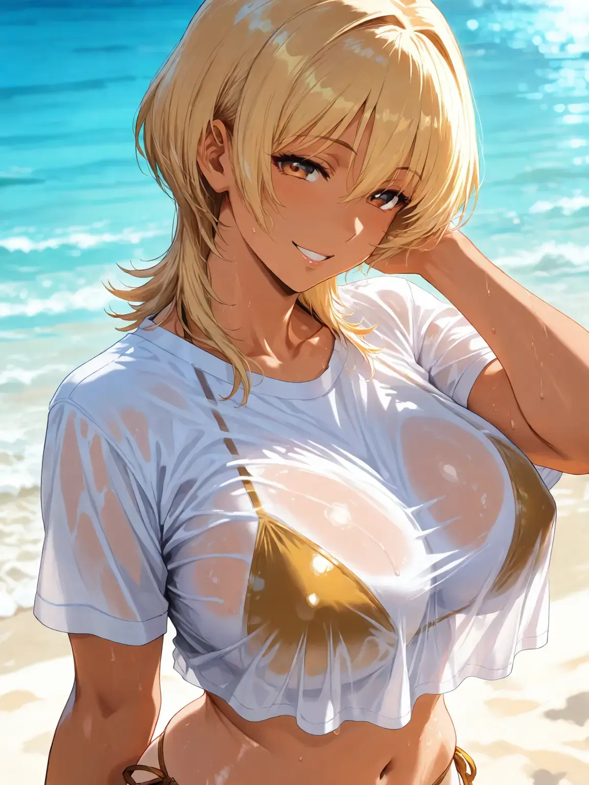 VapidTime2598의 彼女と海に来たらタイプの違う娘と出会った