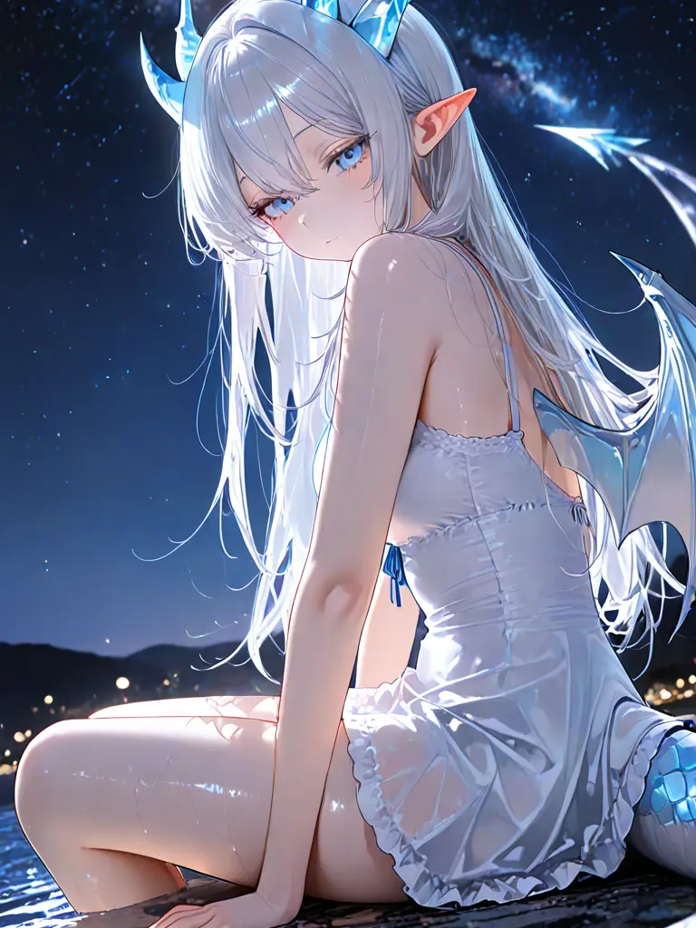 MinisizeBlackCat의 星の降る夜に、竜の少女と。