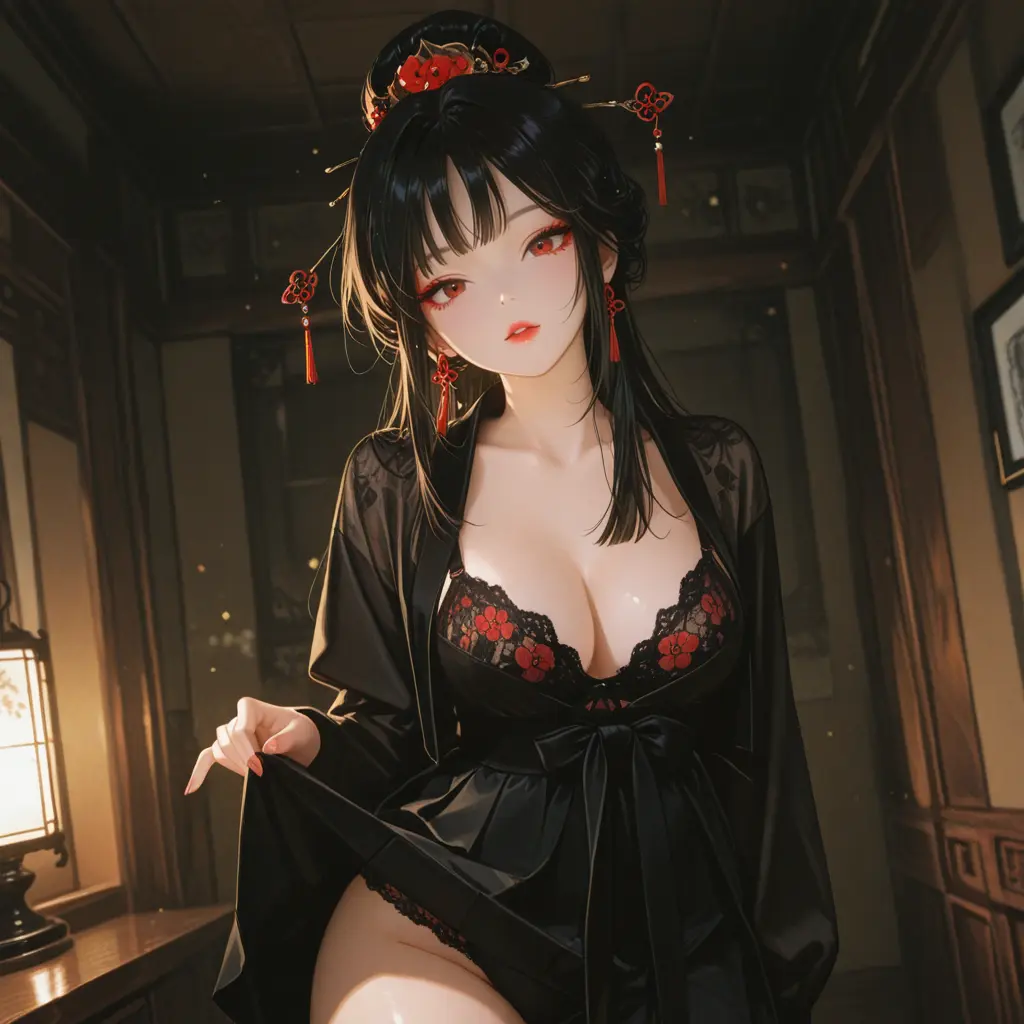 WidePeach1085의 달빛 아래 피어나는 금지된 불꽃