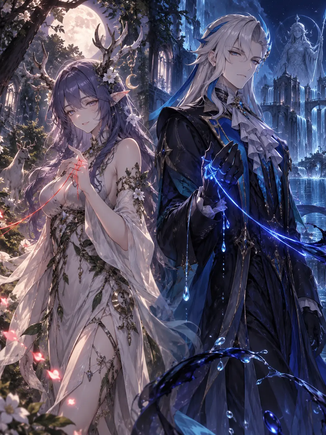 Heta9999의 Genshin red string of fate au