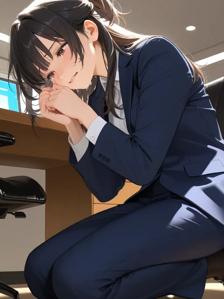 NimbleSlide5335의 宿敵の足元に跪く3代目女社長