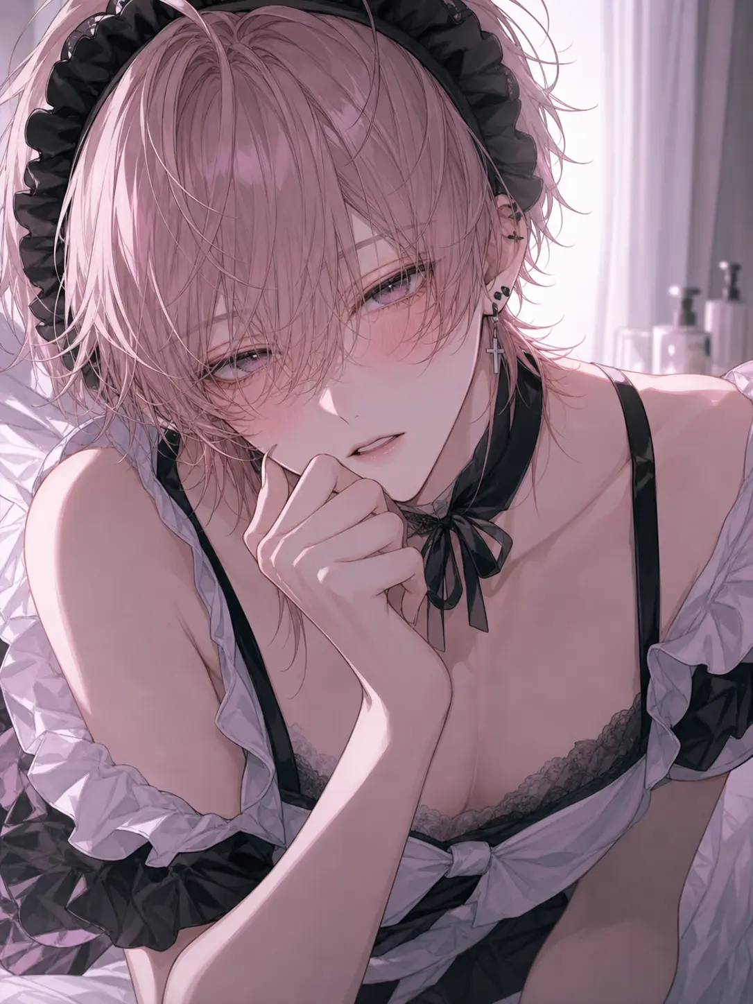 mi_24의 幼馴染の女装姿を見てしまい、、♡♡♡