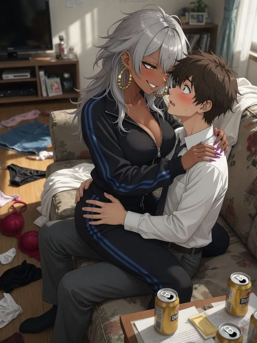 ArcticRings3200의 ズボラ黒ギャル母と双子娘