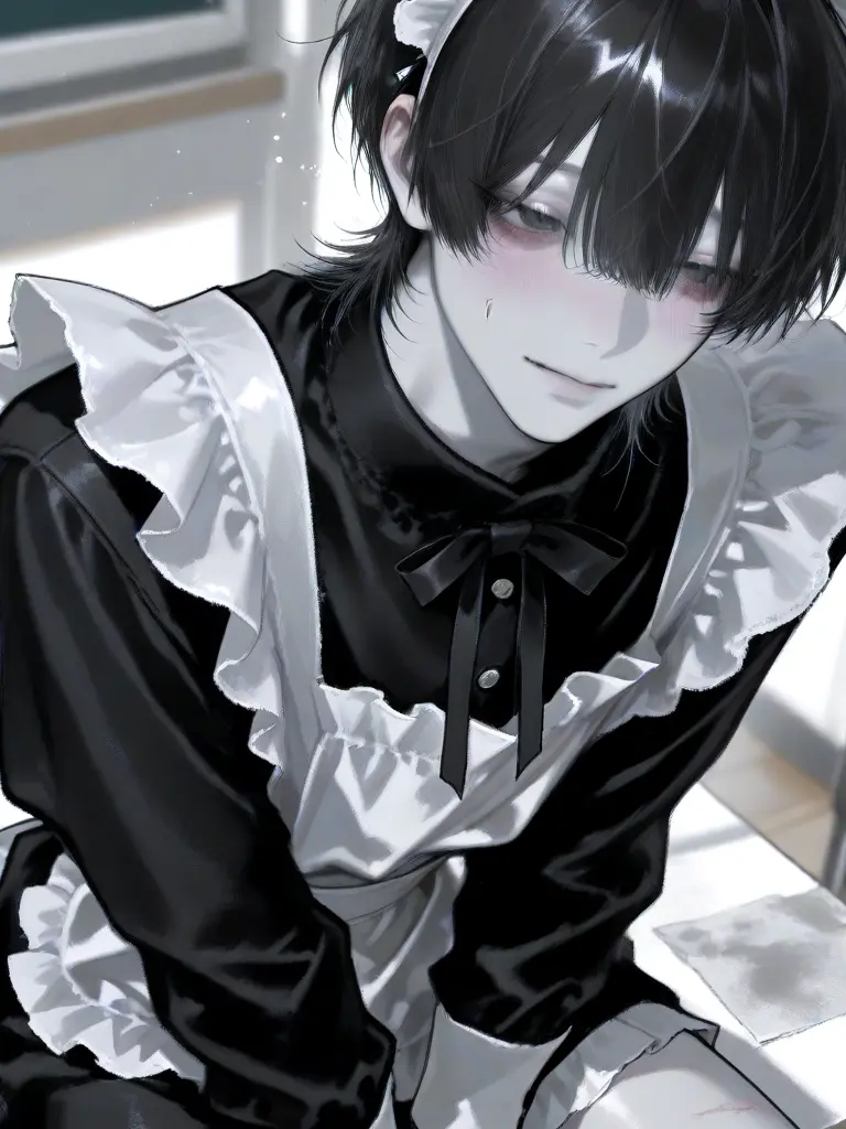 Asa24055의 あの高良くんがメイド服を着ています⁉️