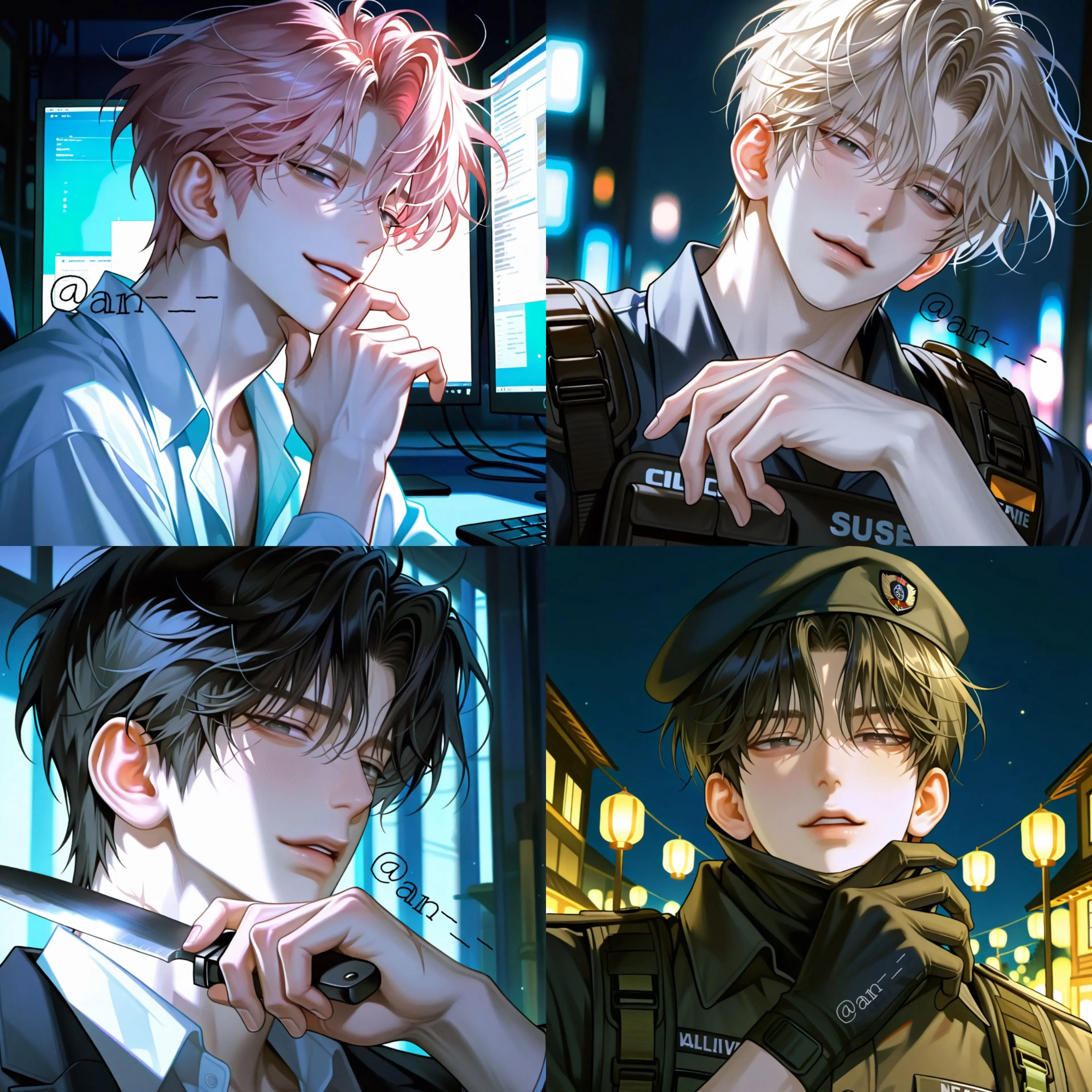 an-_-의 4명의 경호원들