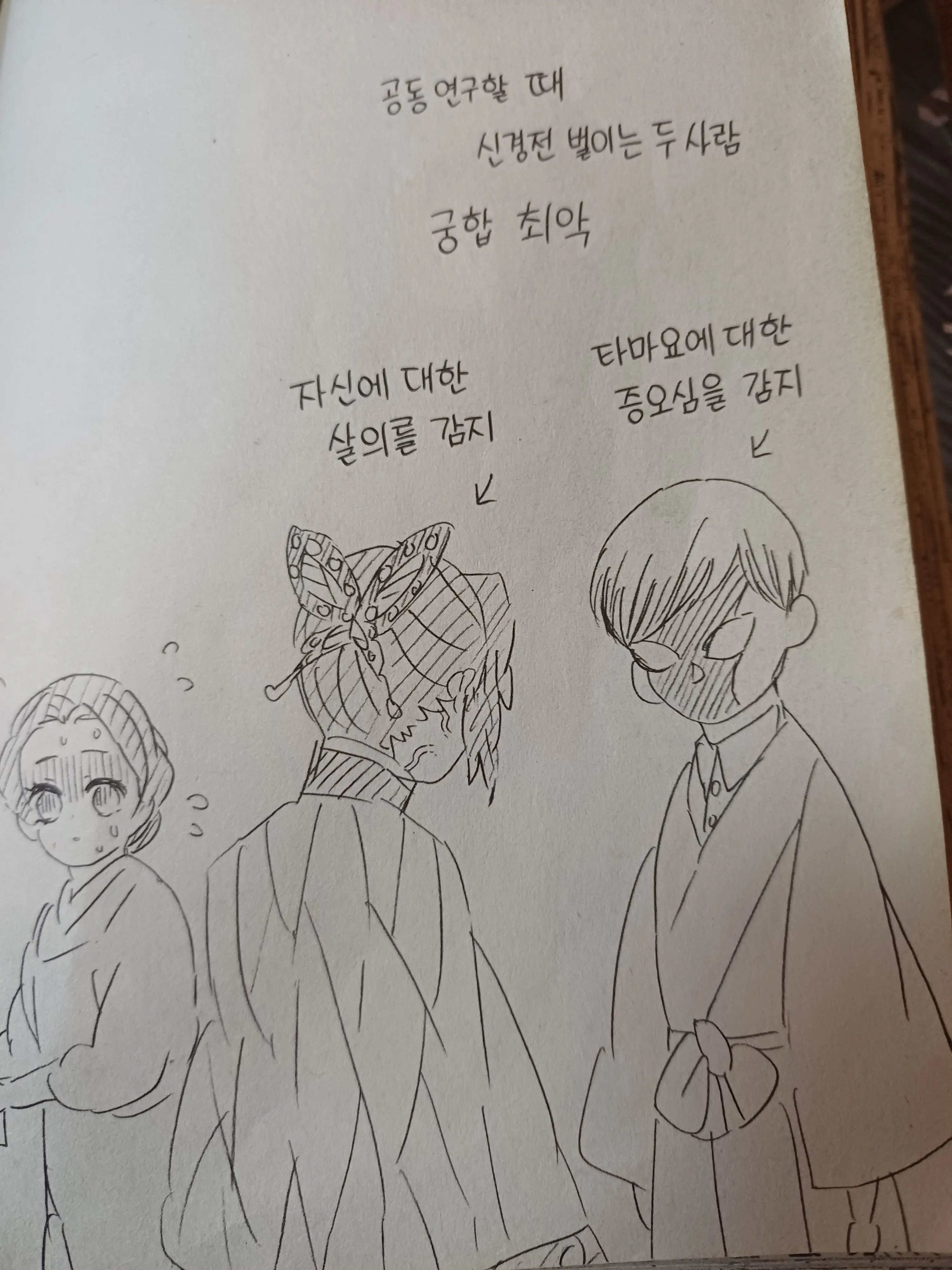 merung._.의 유시로와 시노부의 신경전