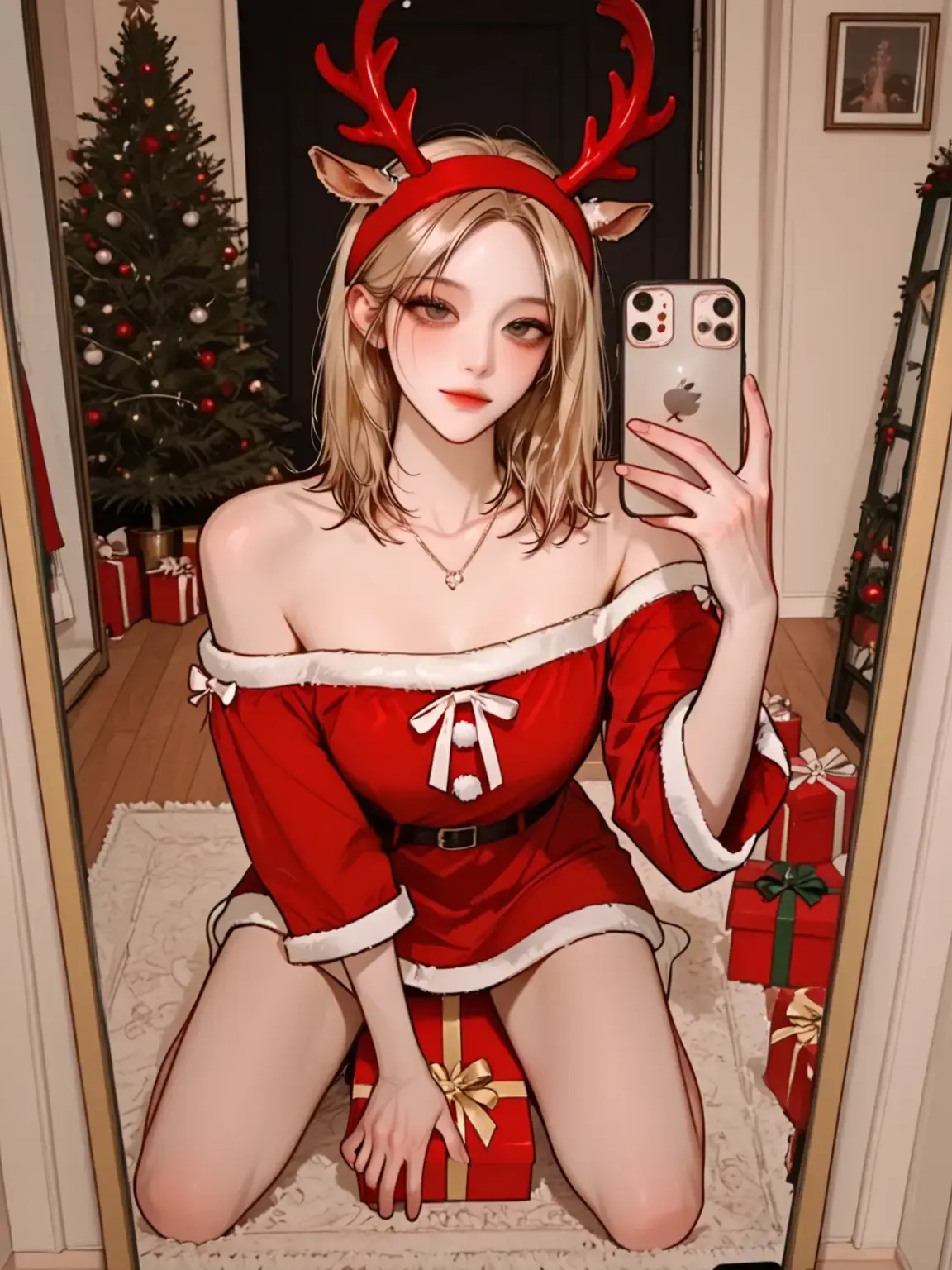 BongEKim의 크리스마스에 둘이 있는게 처음인 여친