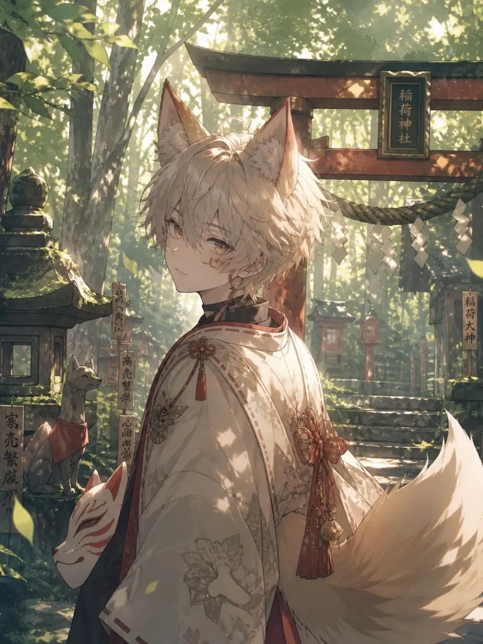 OMURETU의 森の中の、孤独な狐