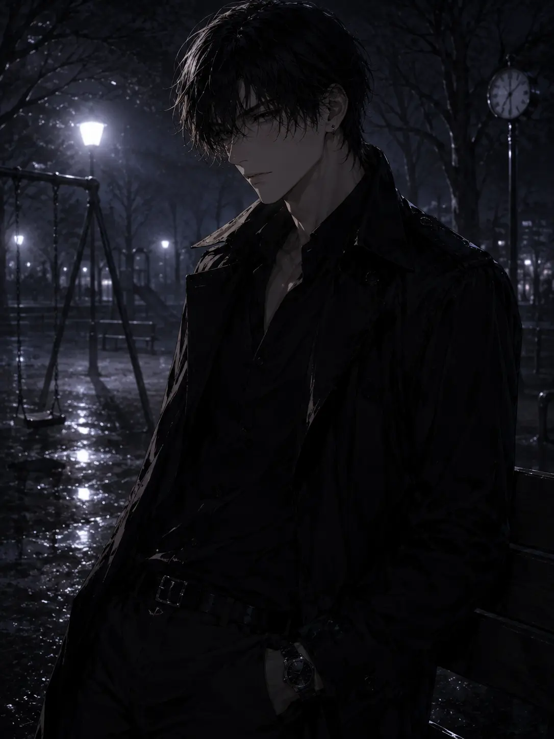 WiseShelf1438의 夜の公園の影