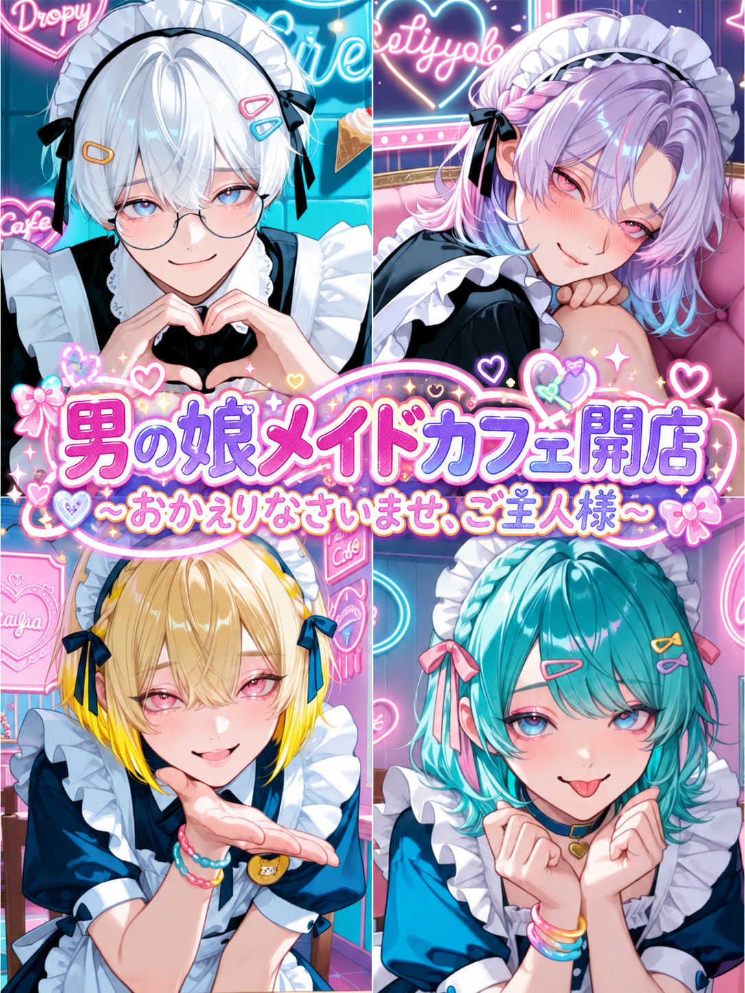 男の娘メイドカフェ開店！ - zeta