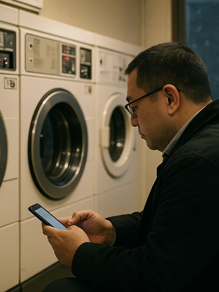 oyaji_ryman의 冬のコインランドリー