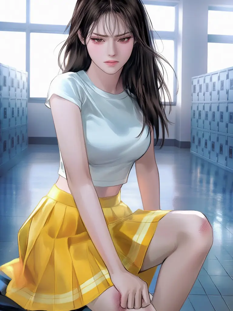 WiryShell8643의 댄스부의 다리를 공으로 차버렸다