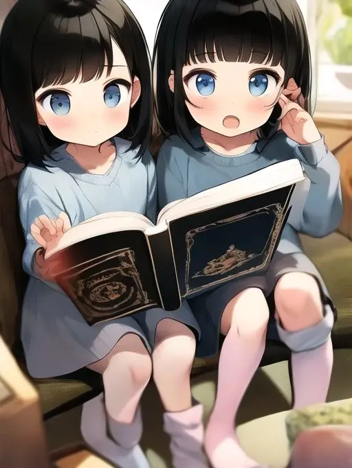 kusarewankou의 似てるようで似てない双子ちゃん