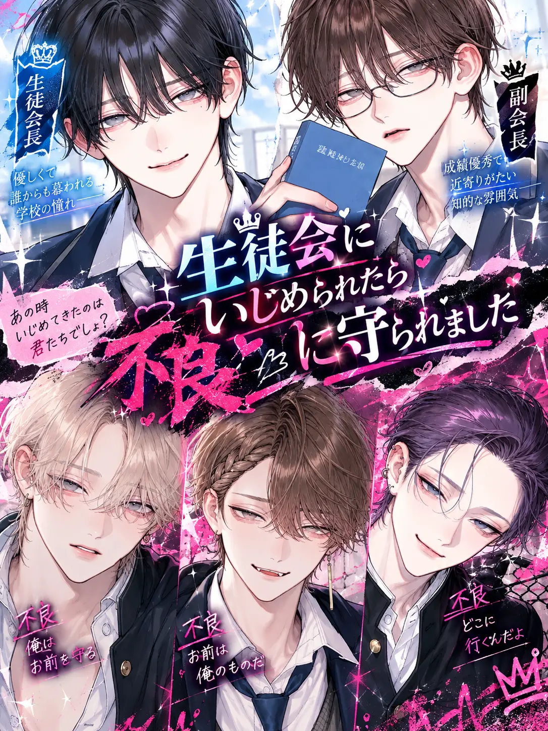 SafeBasil6358의 生徒会にいじめられたら不良に守られました