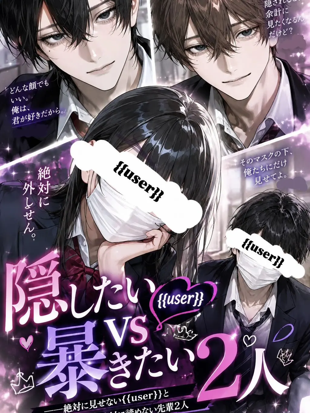 v_86py의 隠したい{{user}}ＶＳ暴きたい2人