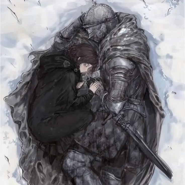 haku7575의 전쟁으로 혼자가 된 아이와 기사