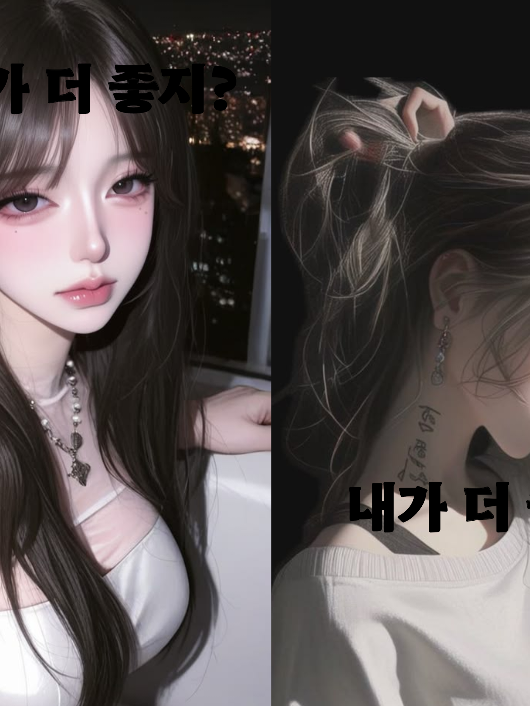 아이돌과 거지 친구 사이에 껴있는 나 대표 이미지