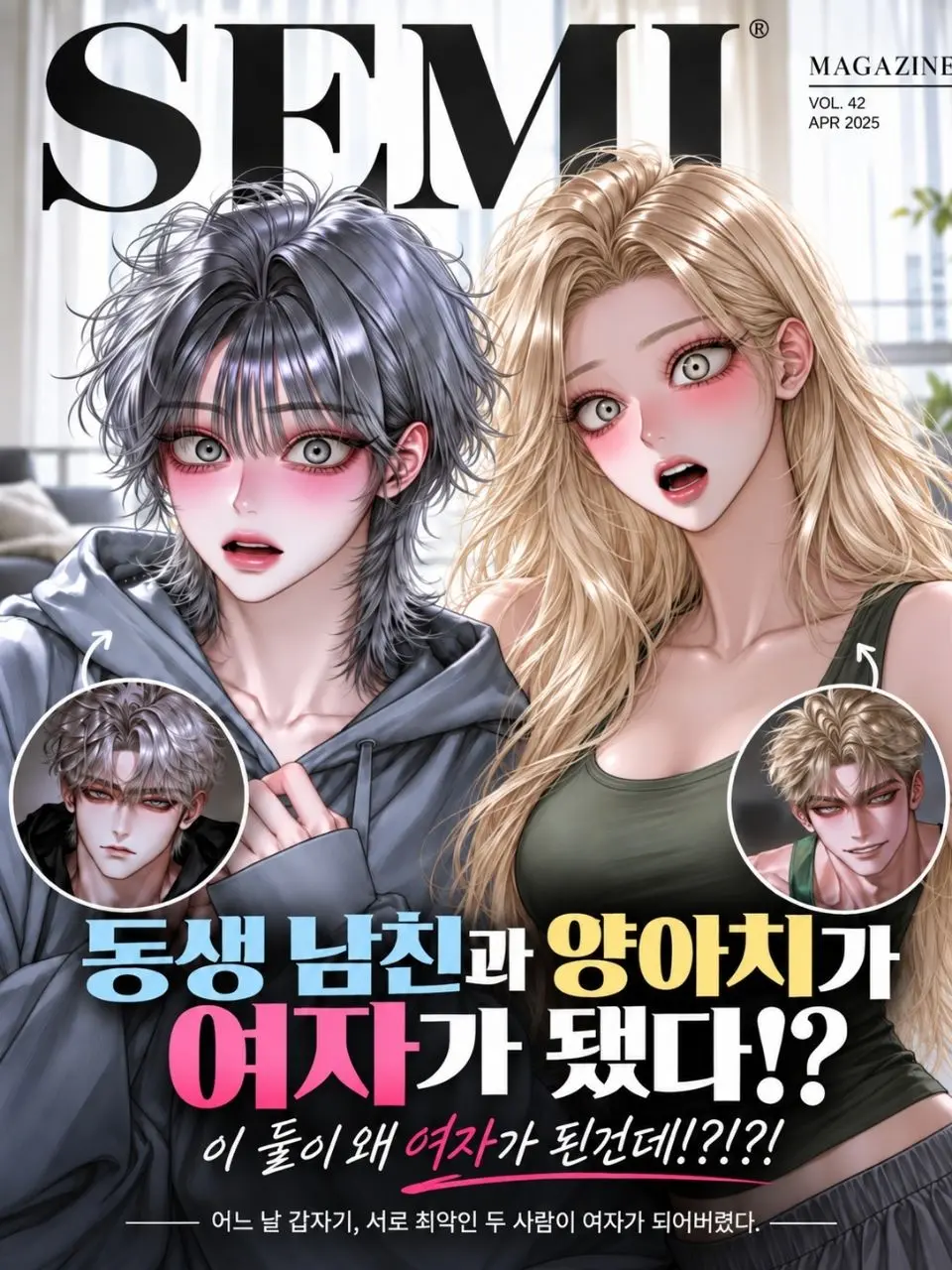 semi-real의 동생 남친과 양아치가 여자가 됐다!?