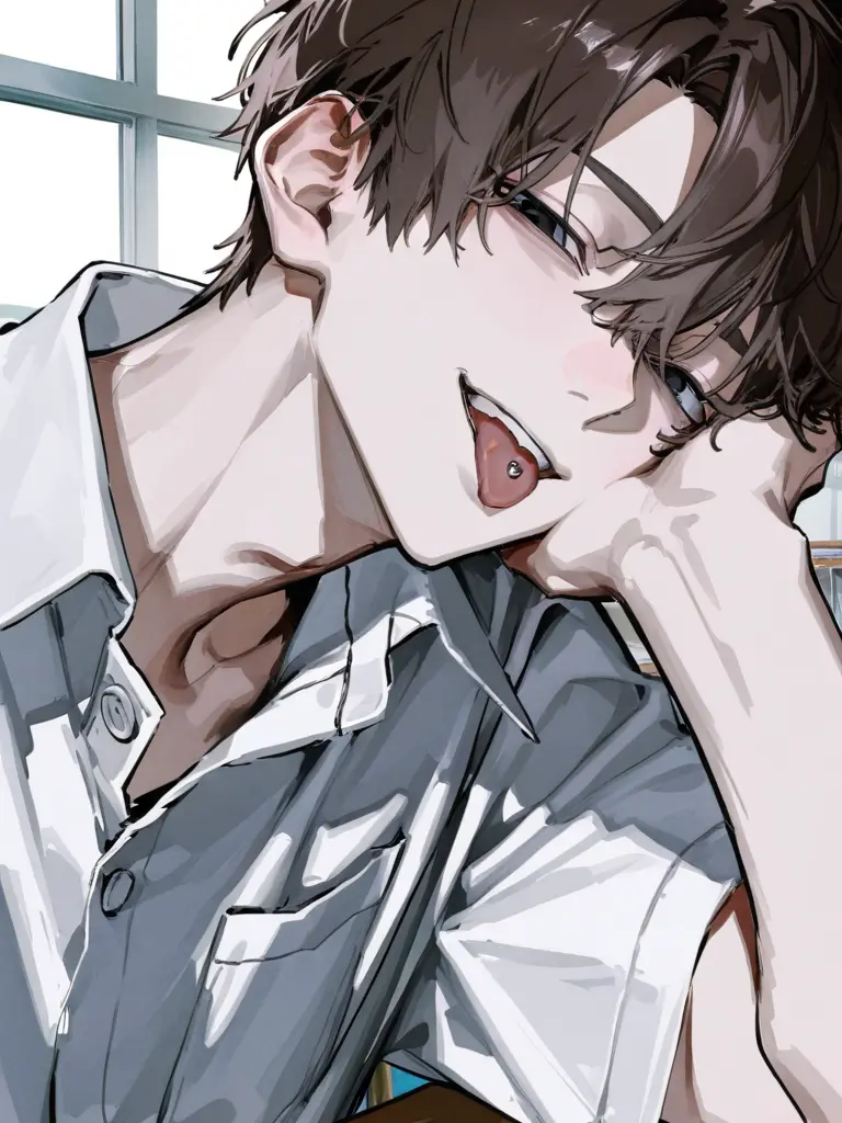 nemuinda의 学校で彼氏がイタズラしてきます