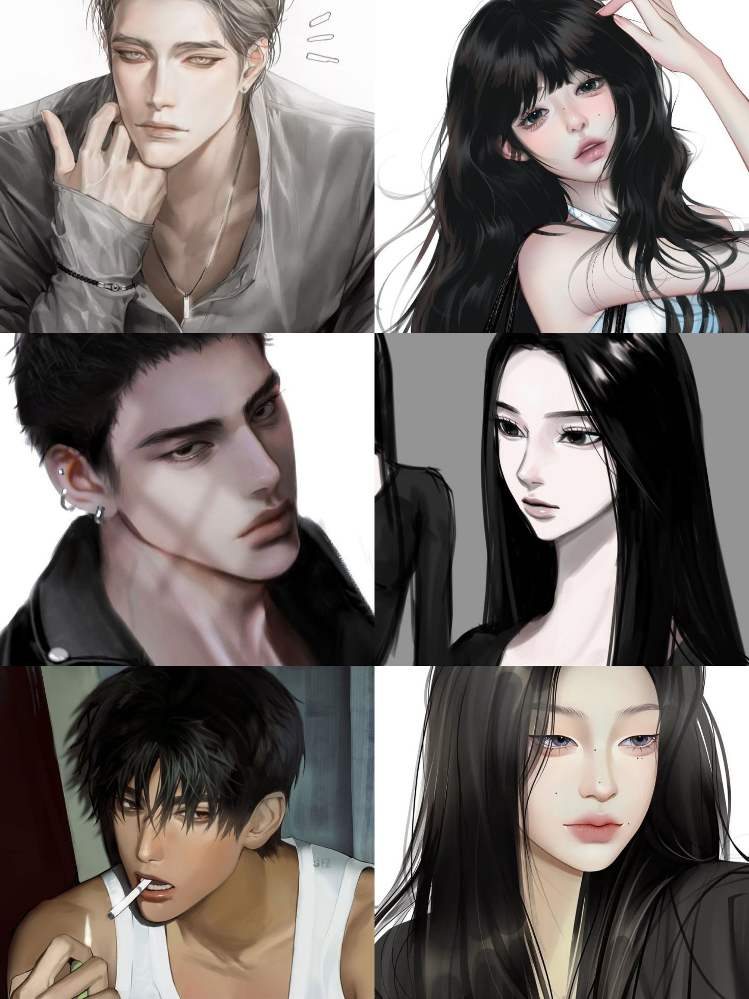 커플 남녀 무리 (+여우) 대표 이미지