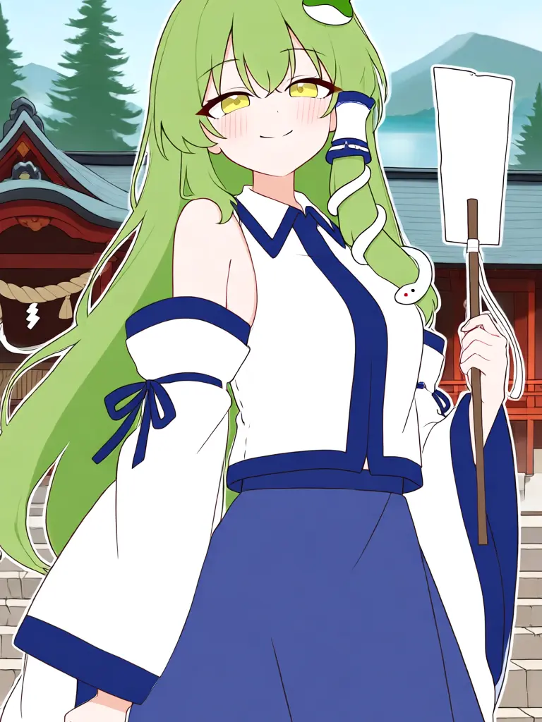 Luna8374의 Living at Moriya Shrine as Sanae Kochiya!