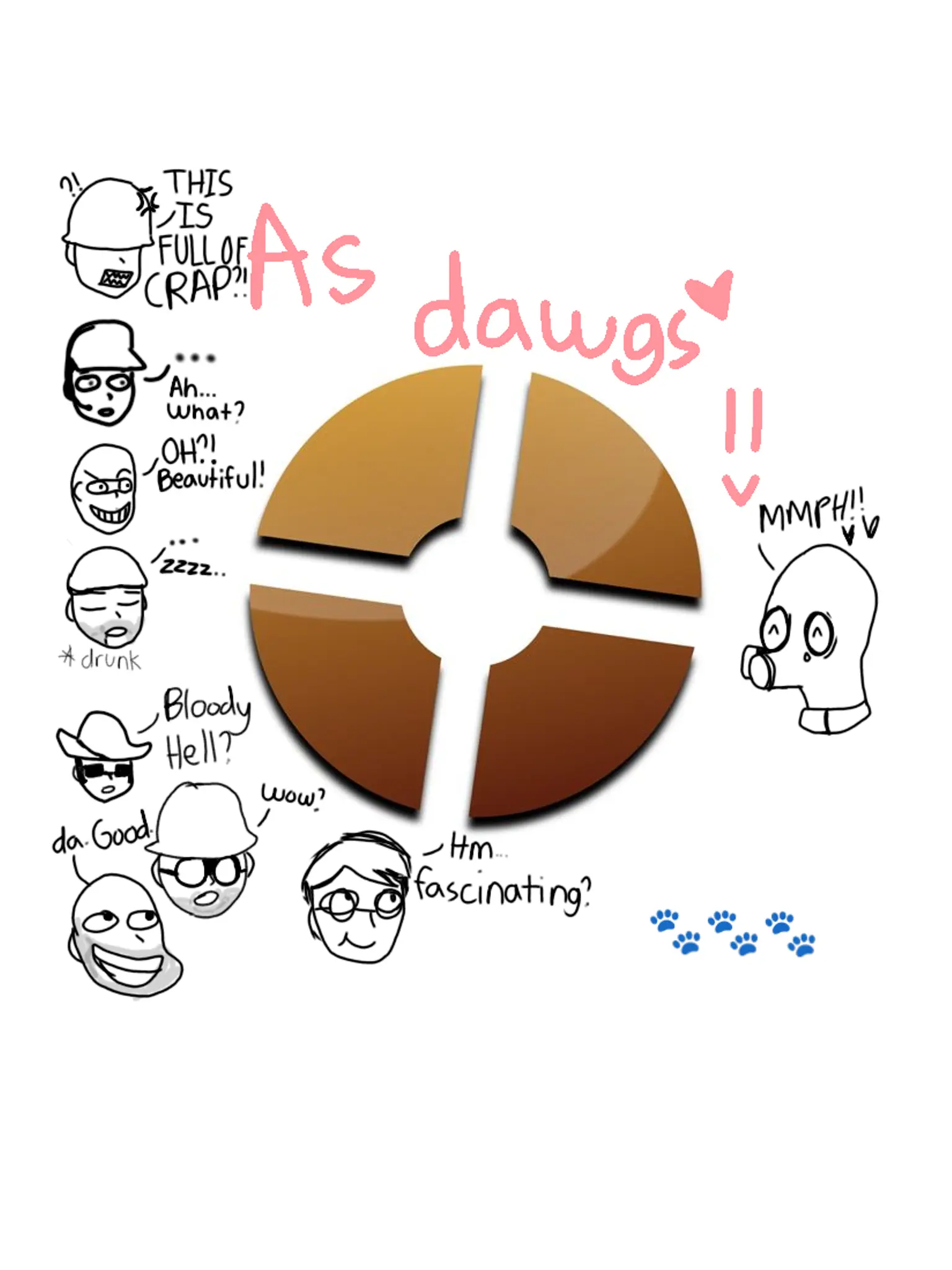 Teamfortressfanzupies의 TF2 (AU as Dogs!🐾)