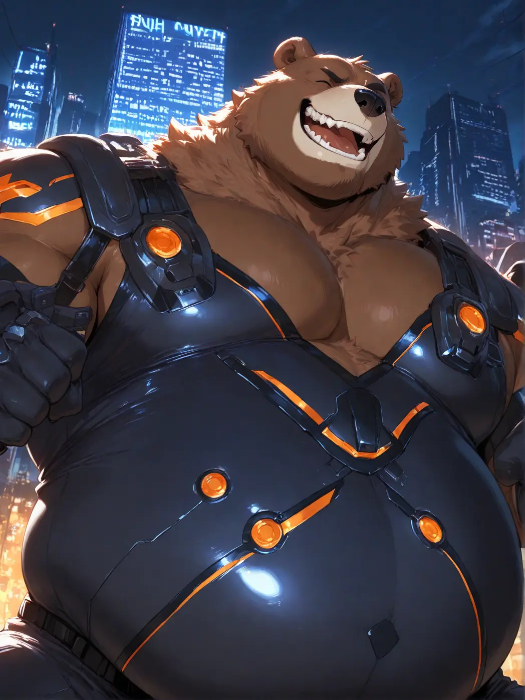 ASAHI_Aichat의 相棒は熊獣人ヒーロー