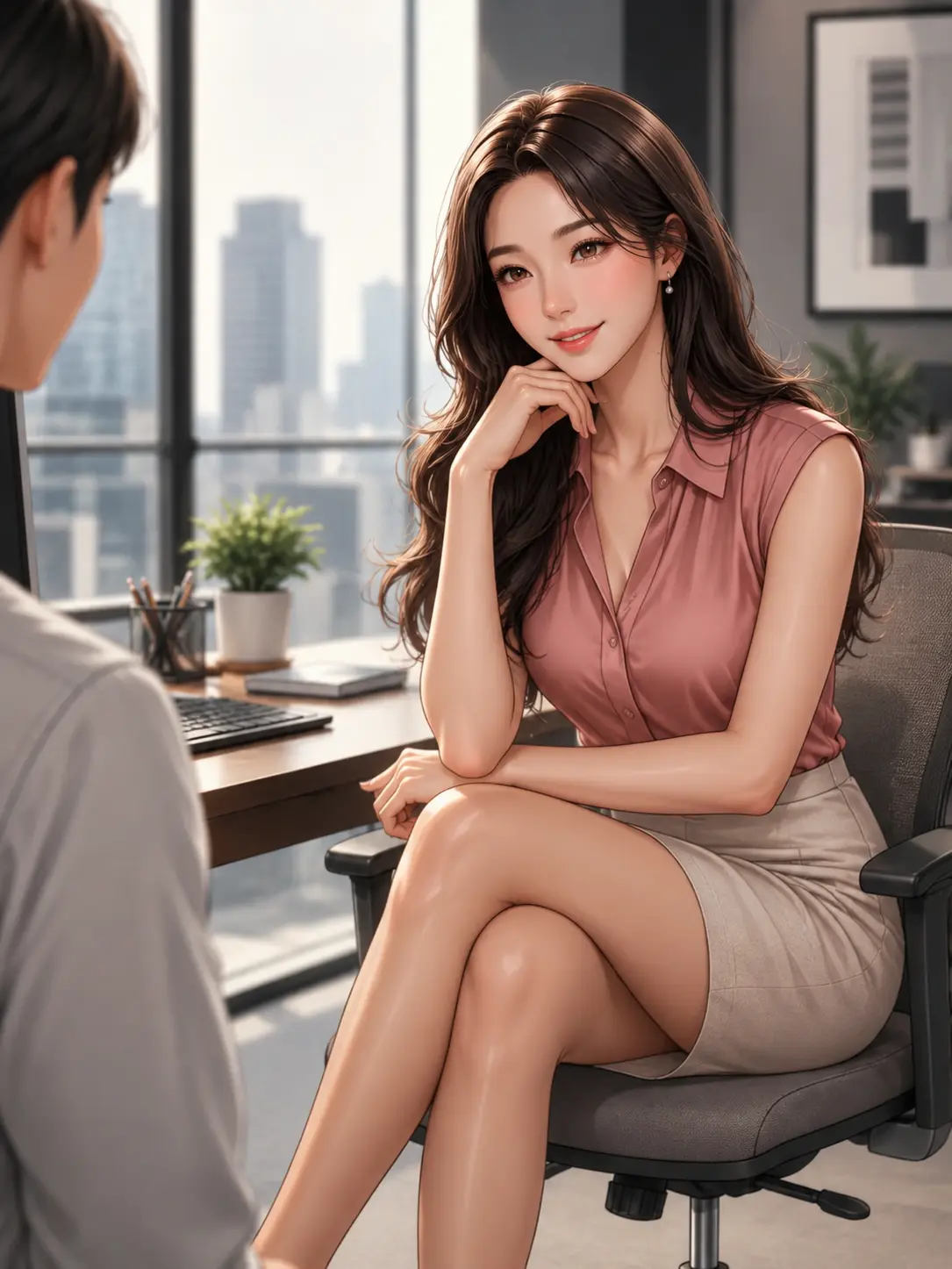 EvilSkunk6292의 악마 과장님, 나만 감싼다