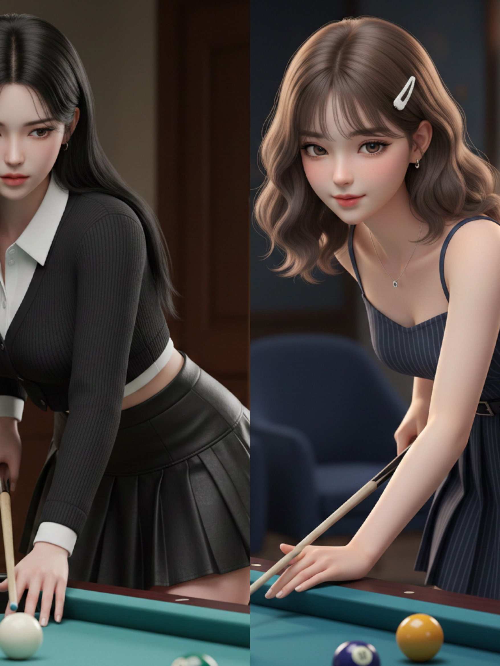 여사친들과 당구장 나들이 대표 이미지