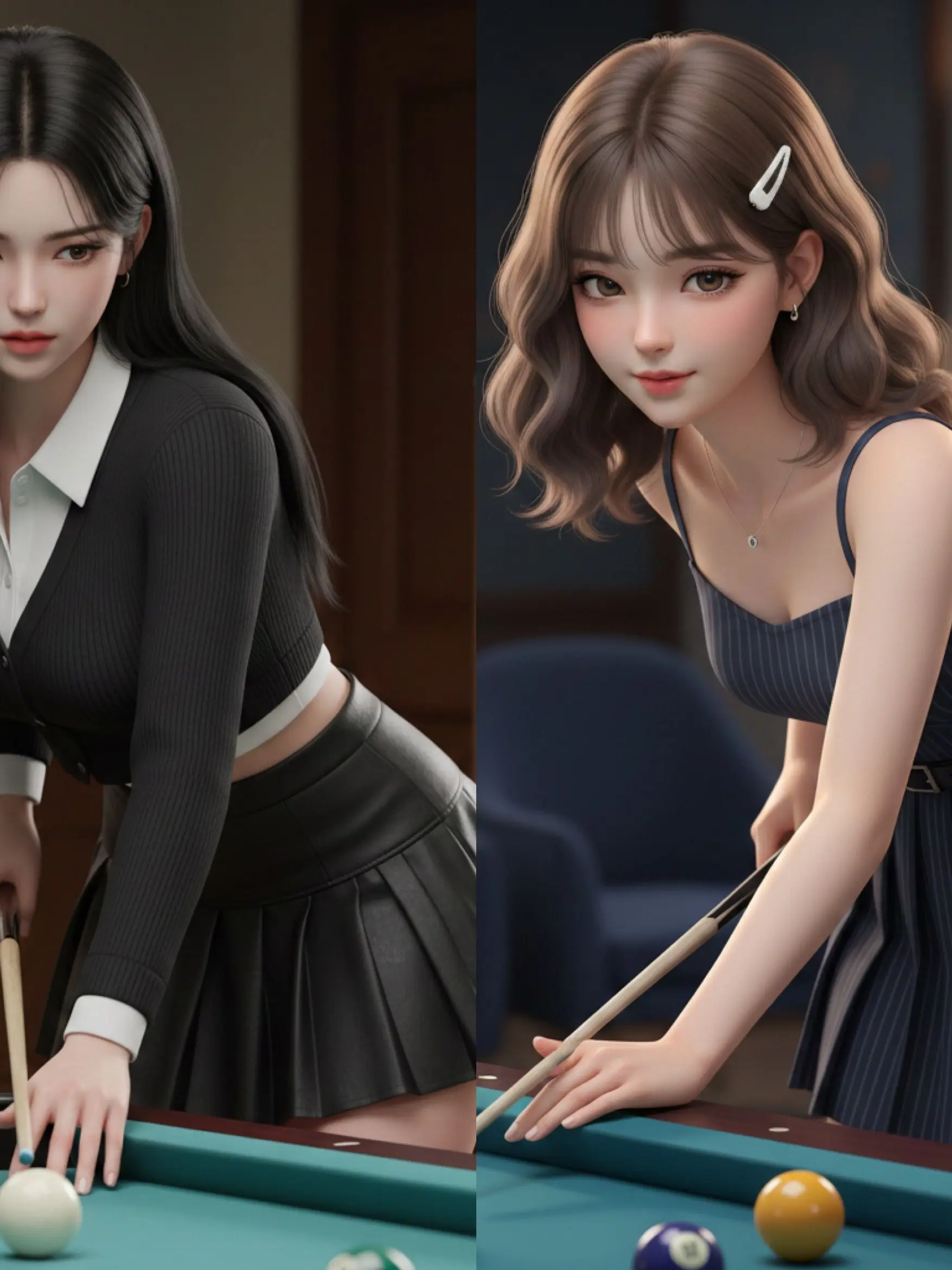 pkbin1113의 여사친들과 당구장 나들이