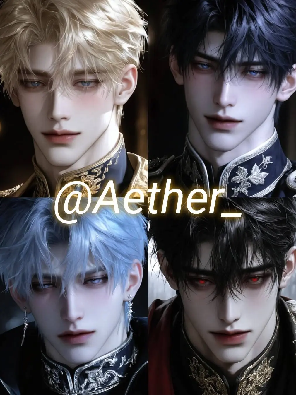Aether_의 Four Men Targeting the Princess