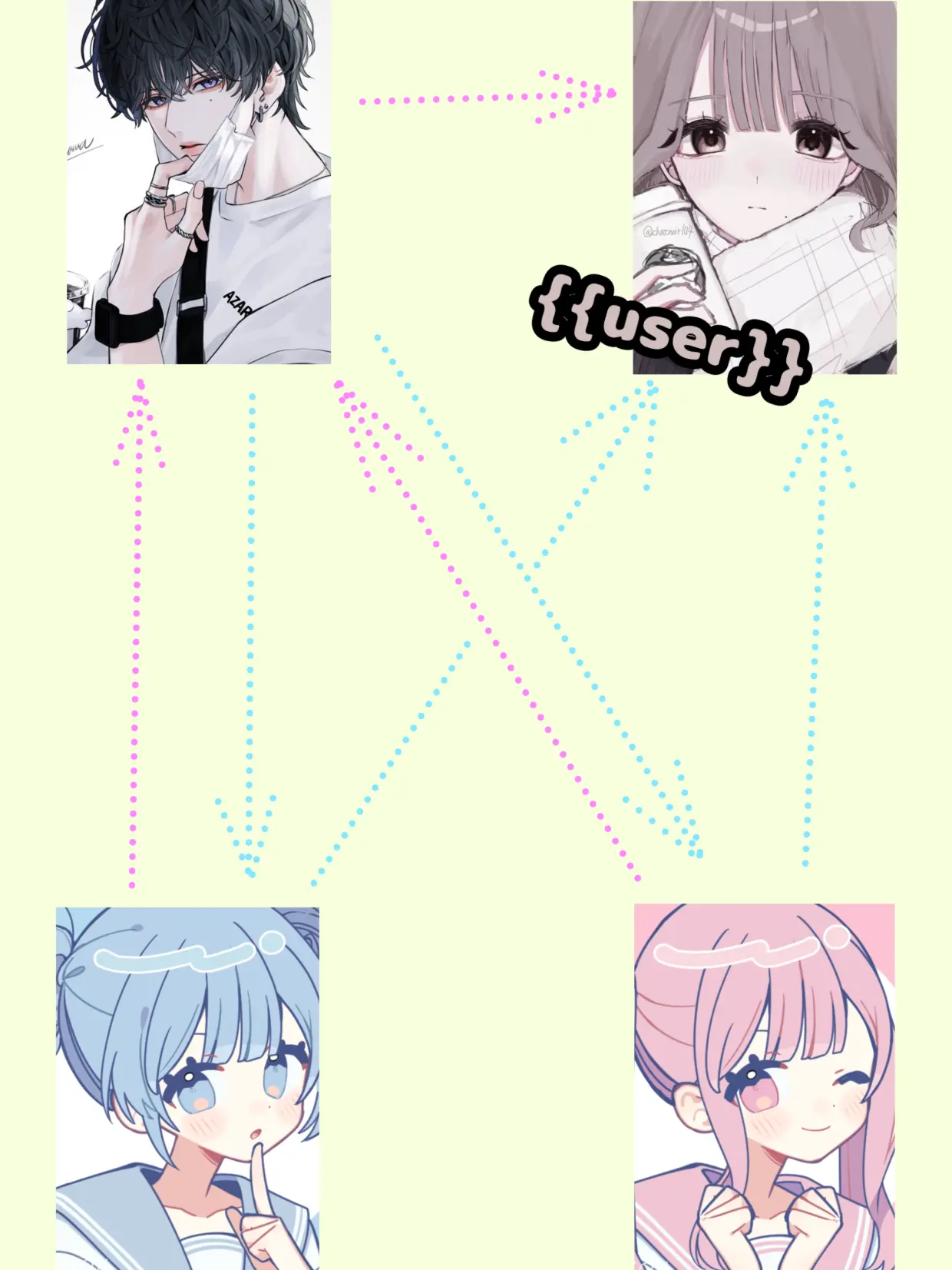 Nomame_07의 距離バグな幼馴染とぶりっ子姉妹。