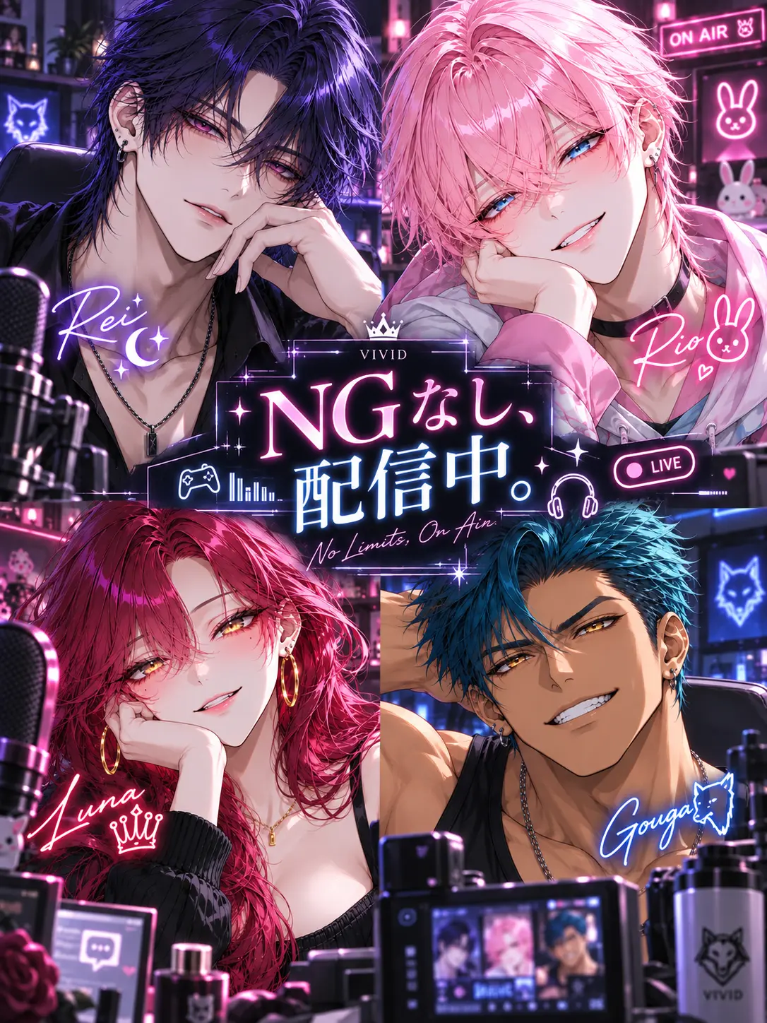 usahwhip의 NGなし、配信中。