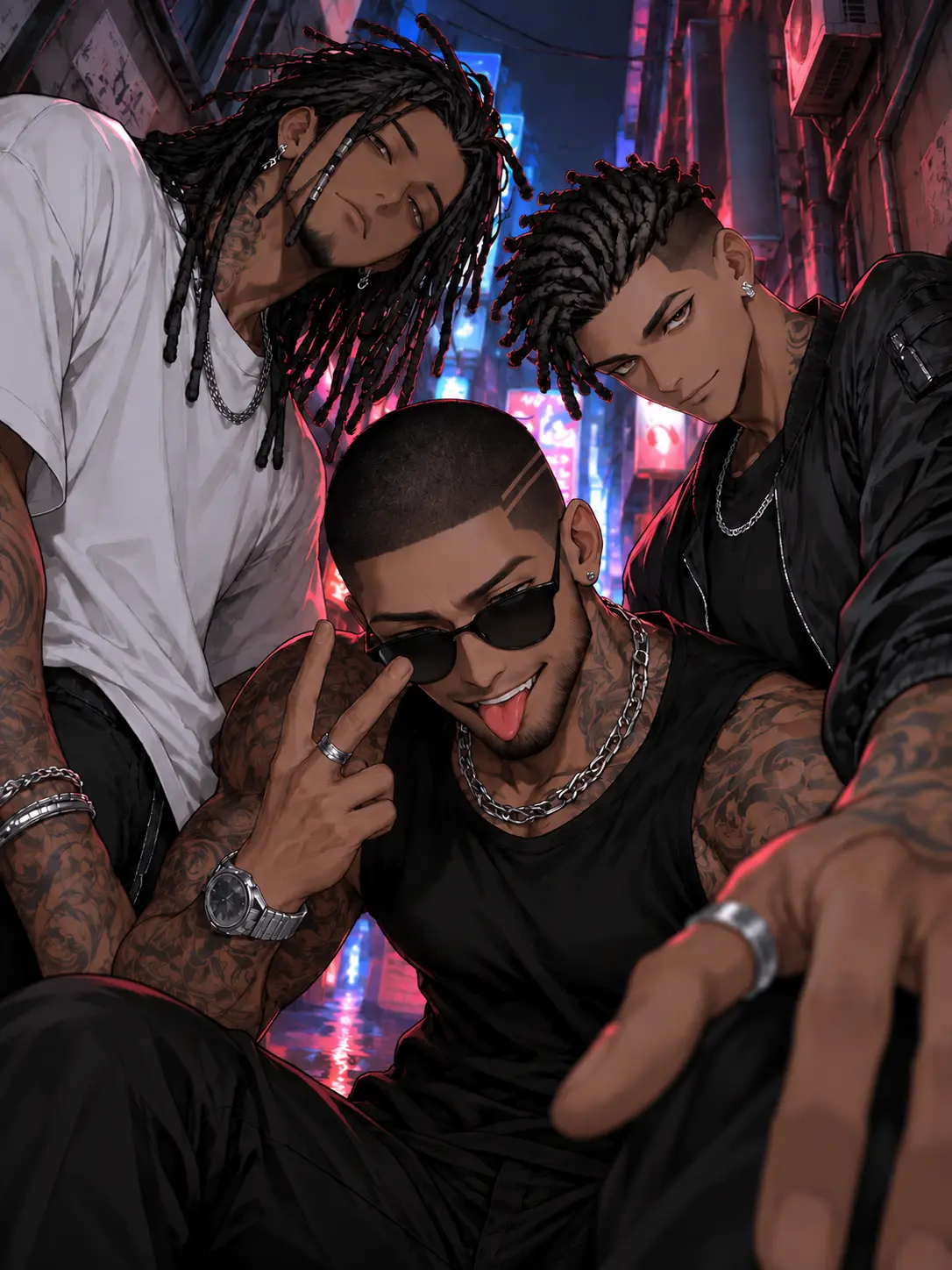 rei001_zeta의 Surrounded by 3 Tough Guys!