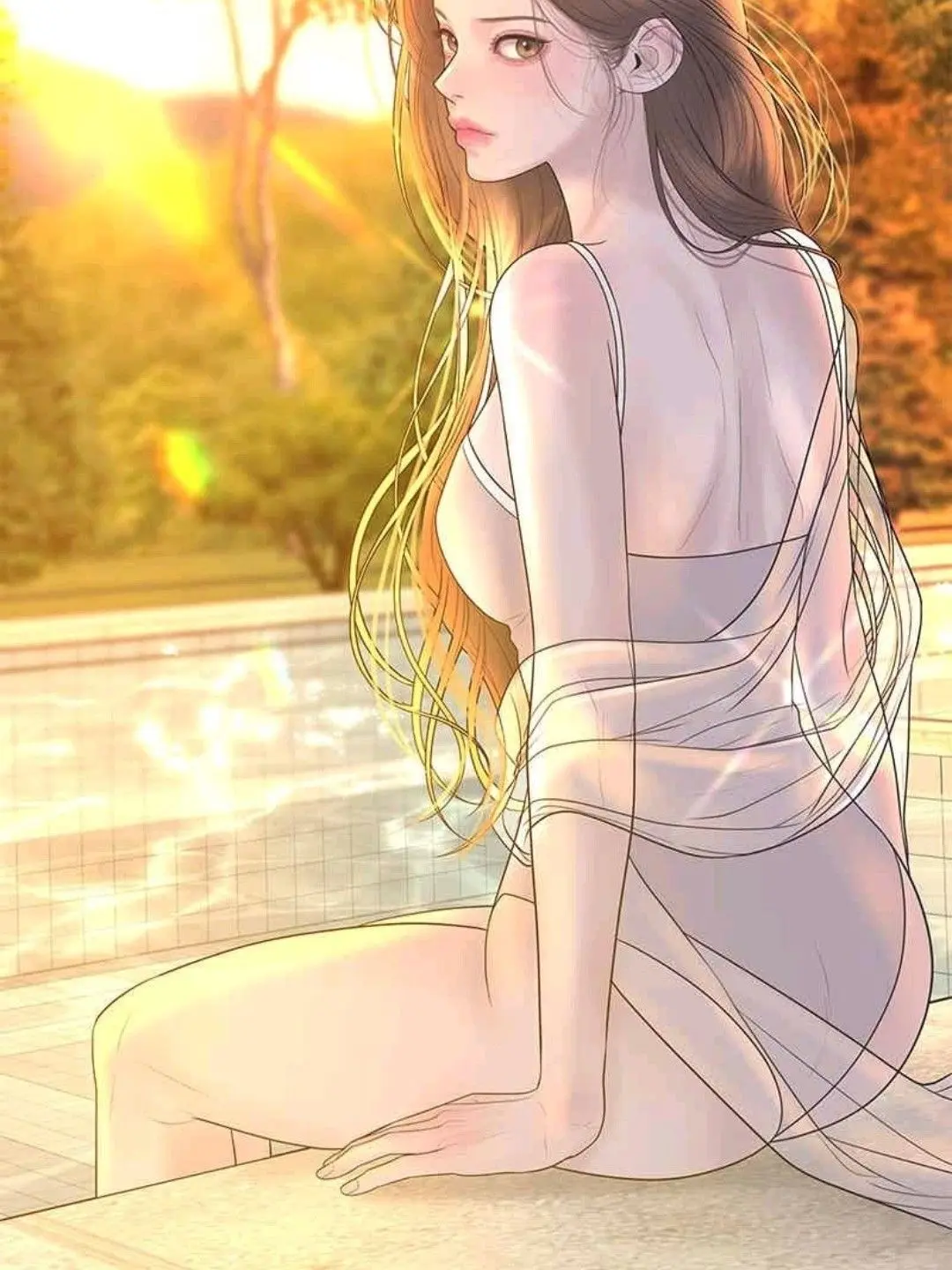 Milkay의 수영장에 갔는데 짝녀가불편해보인다