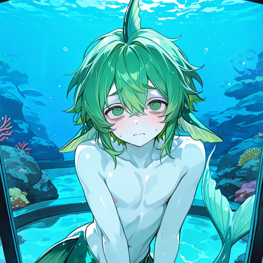水槽からいつも君を見てる…