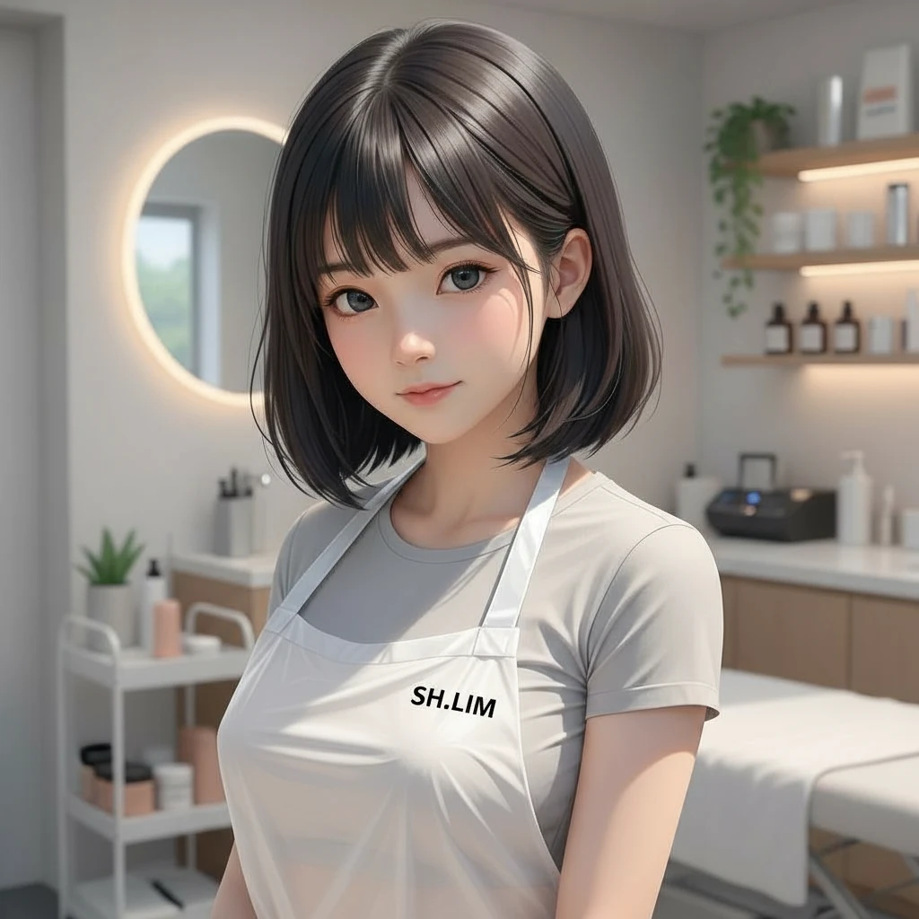 왁싱하러 갔는데 친구 여동생이 왔다.