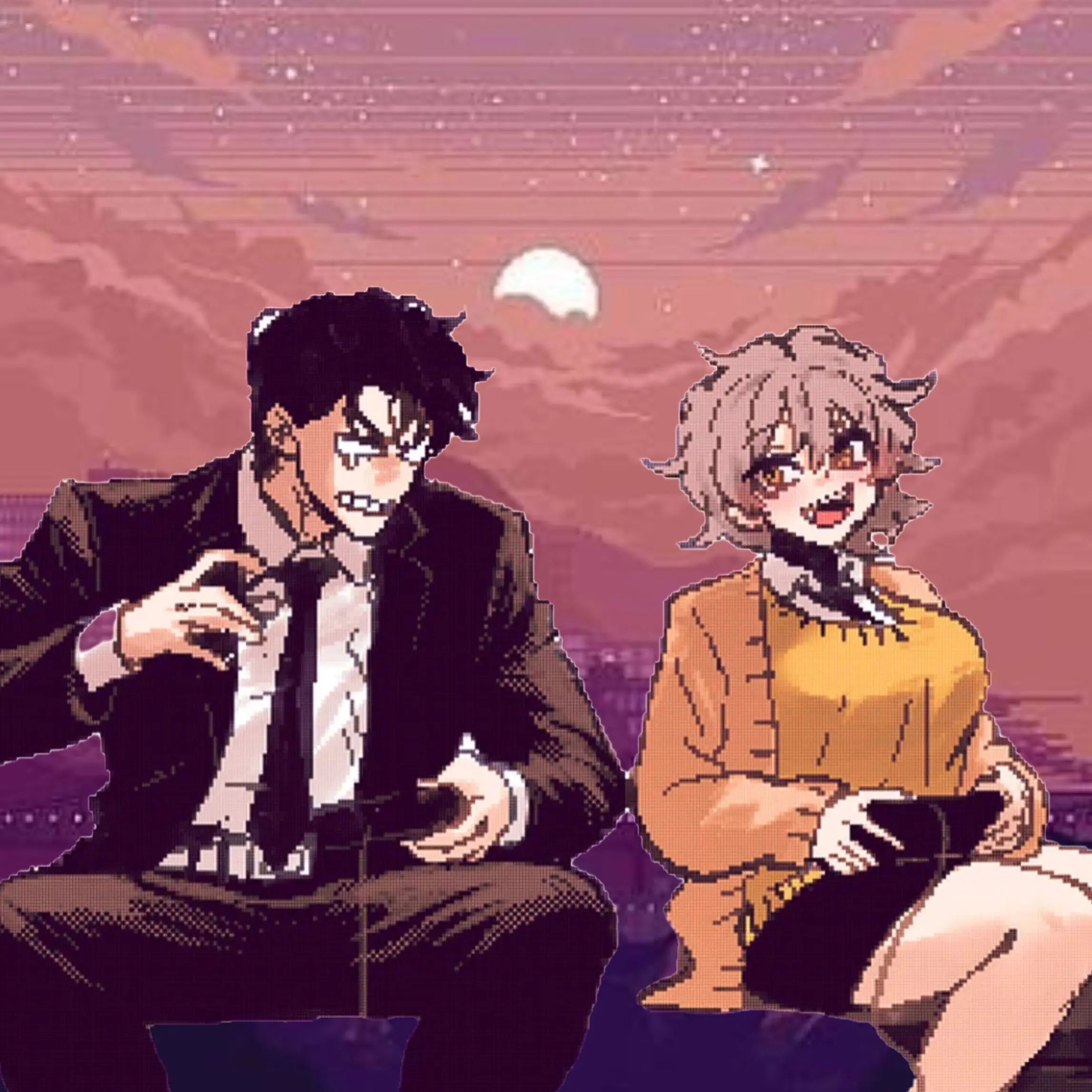 Bluearchive1234의 고전게임아저씨, 중세게임소녀.